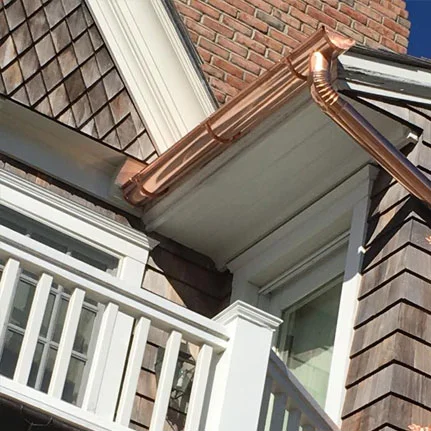 copper gutter installation Greenvale ny